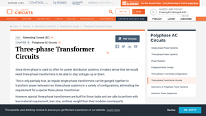 All About Circuits - Three-Phase Transformers