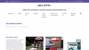 All Star Carts - Ice Cream Carts