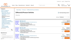 Alps Controls - Differential Pressure Switches