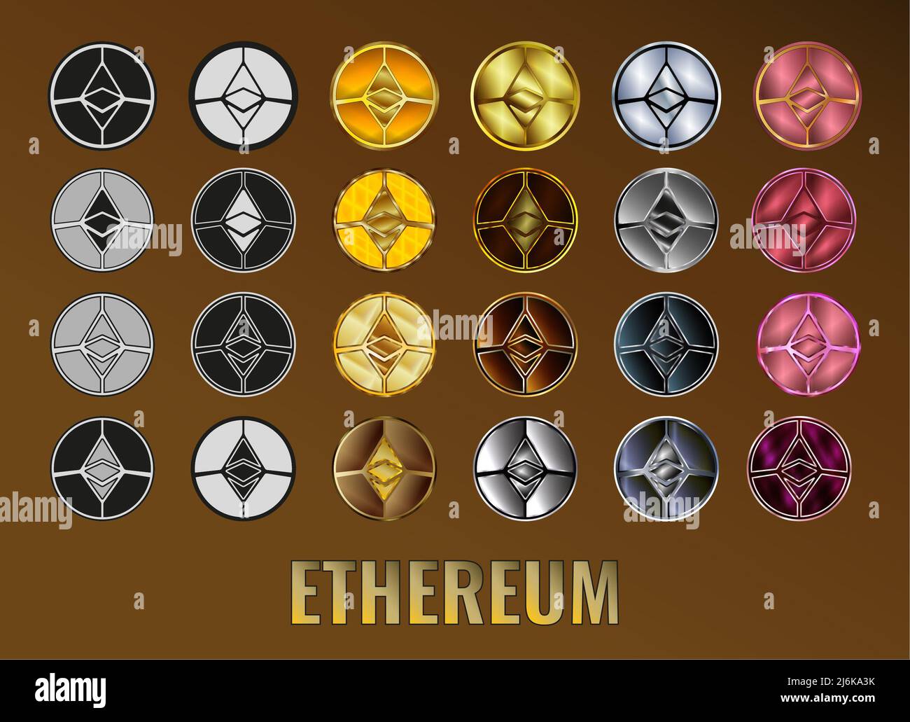 Featured image for altcoin crypto - Set Cryptocurrency Ethereum ETH coin ...