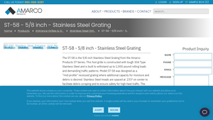 Amarco Products - ST-58 Stainless Steel Grating