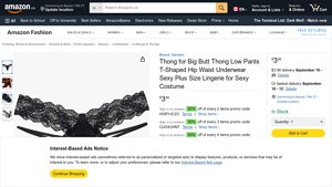 Generic - Plus Size Thong for Big Butt