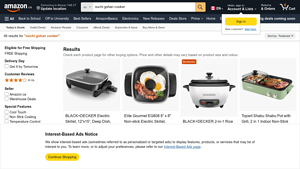 Amazon - 2 in 1 Indoor Non-Stick Shabu Shabu Pot and Griddle