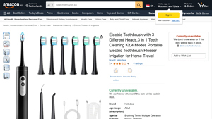 Hotodeal - Electric Toothbrush 3-in-1 Cleaning Kit