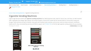 A&M Equipment Sales - AMS CM36 Ultimate Cigarette Vending Machine