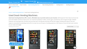 AM Equipment - Used Snack Vending Machines