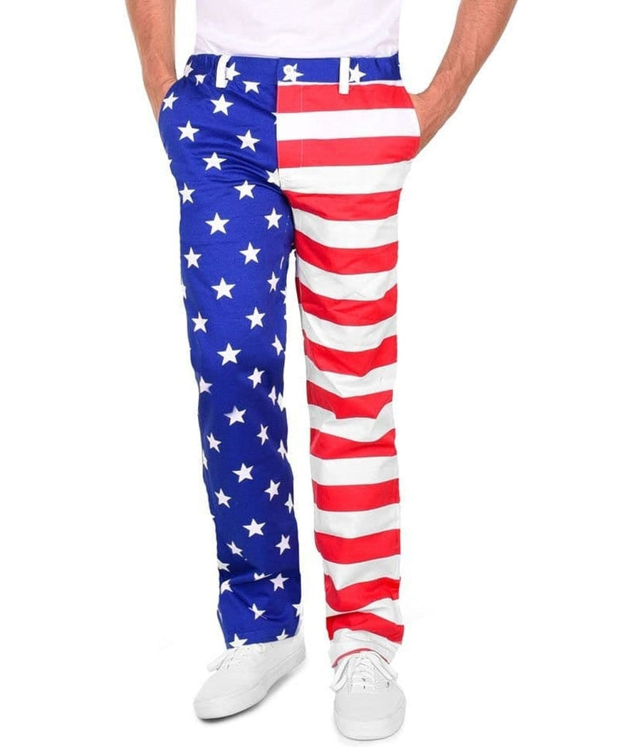 An application scenario or product detail of american flag pants - Image 2
