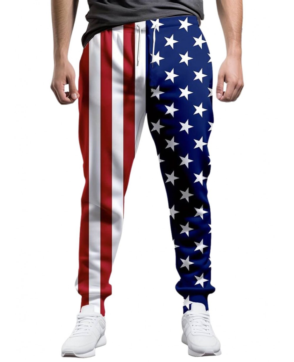 An application scenario or product detail of american flag pants - Image 4