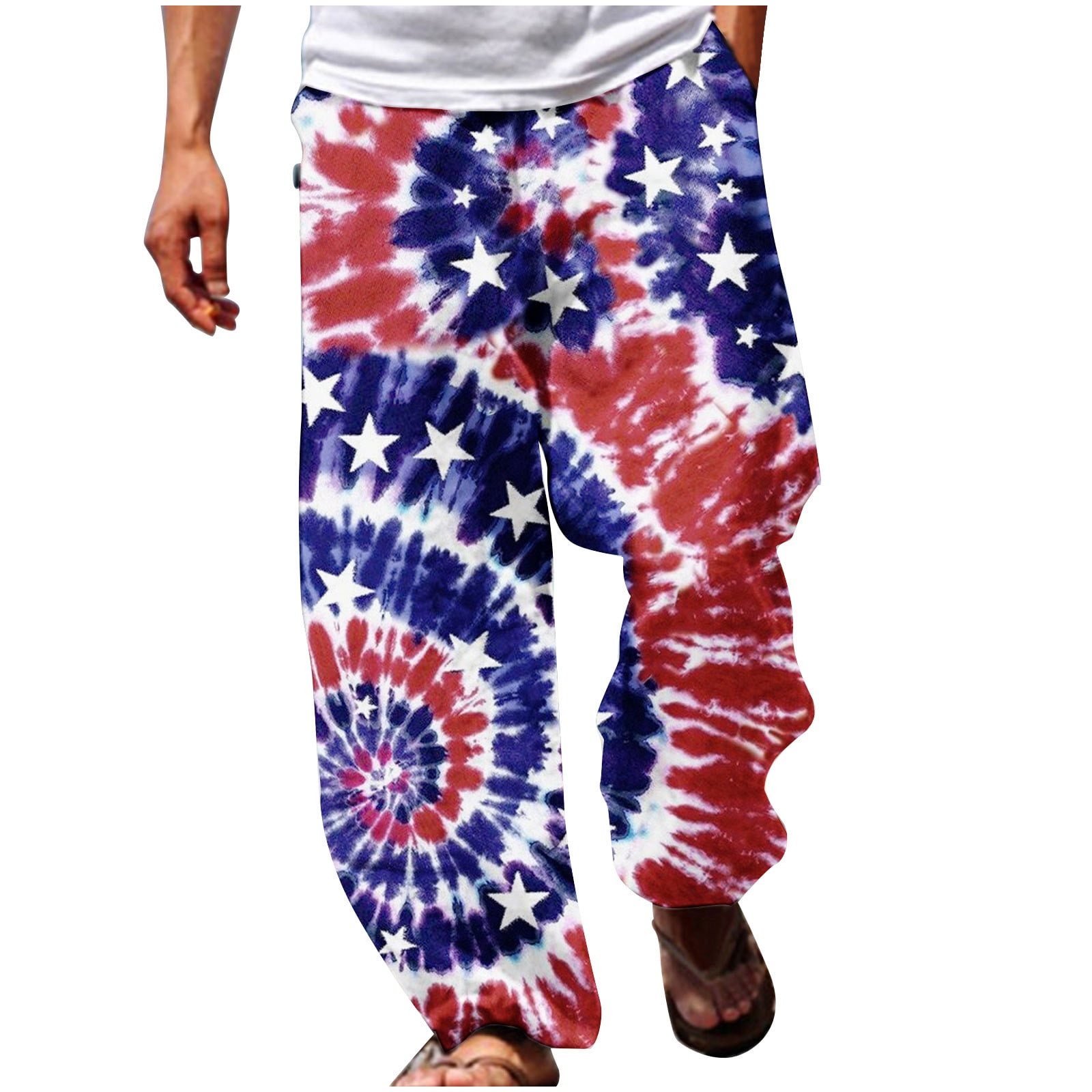 An application scenario or product detail of american flag pants - Image 8