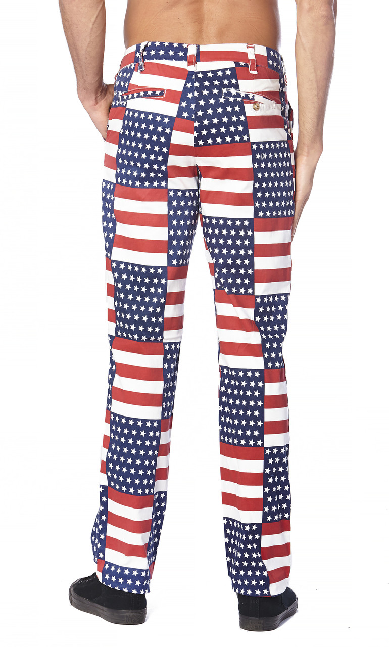 An application scenario or product detail of american flag pants - Image 11