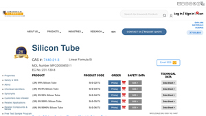 American Elements - Silicon Tube