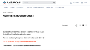 American Material Supply - Neoprene Rubber Sheets