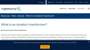 Hammond Power Solutions - Isolation Transformers