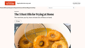 America's Test Kitchen - Cooking Oils Guide
