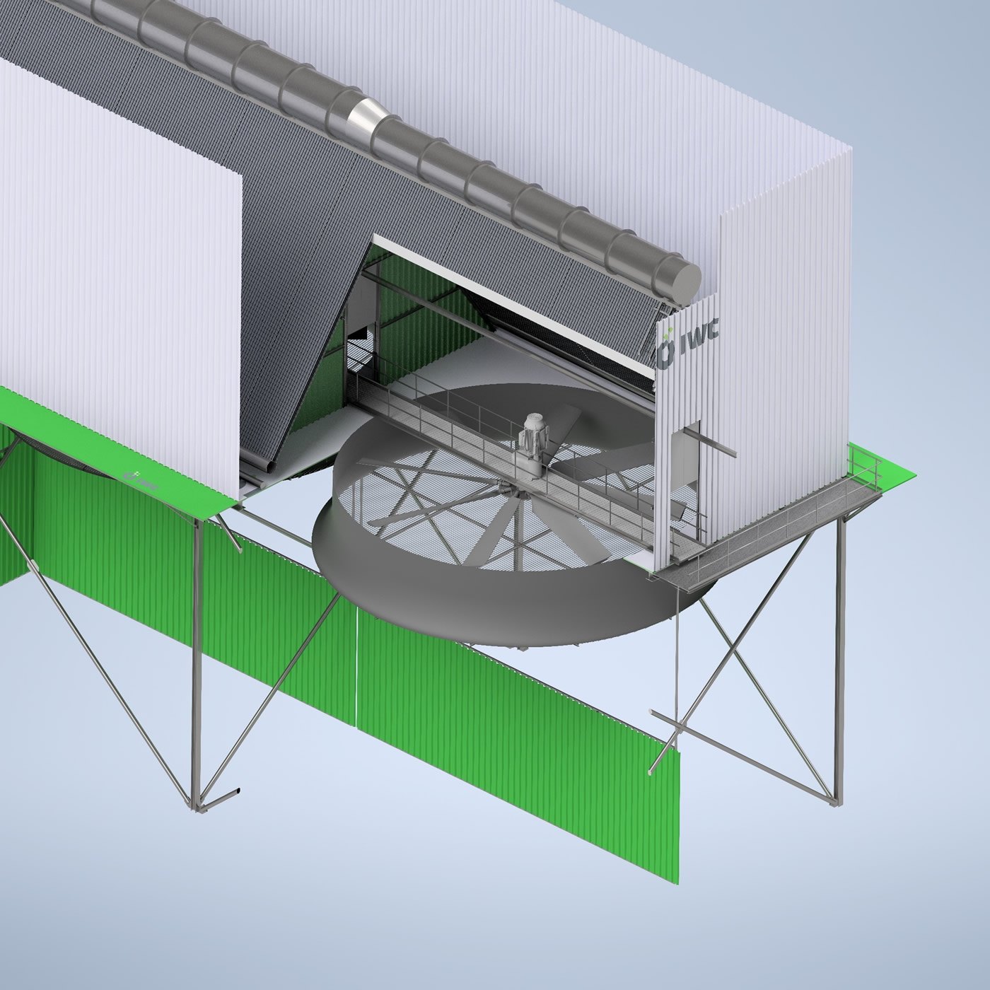 An application scenario or product detail of an induced draft air cooled condenser - Image 12