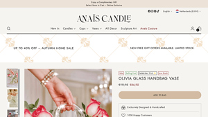 Anaïs Candle - Olivia Glass Handbag Vase