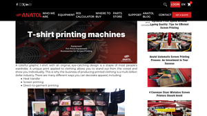Anatol - T-Shirt Printing Machines