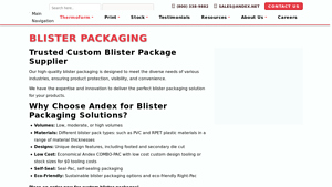 Andex - High-Quality Blister Packaging