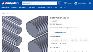 AndyMark - Custom Sized Gears