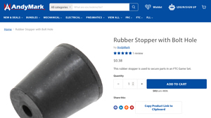 AndyMark - Rubber Stopper for FTC Game Set