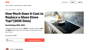 Angi - Glass Stove Top Replacement