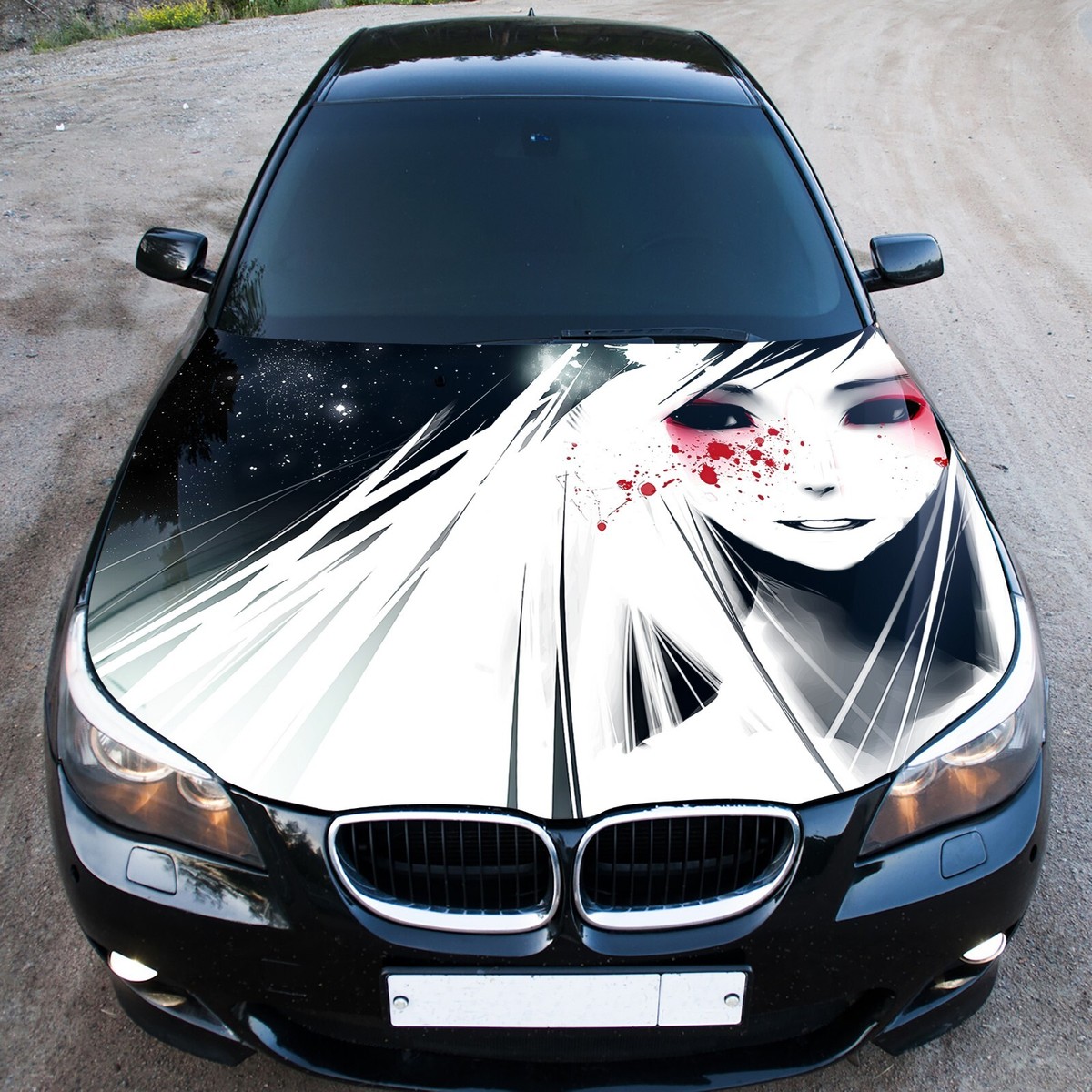 An application scenario or product detail of anime car vinyl wrap - Image 2