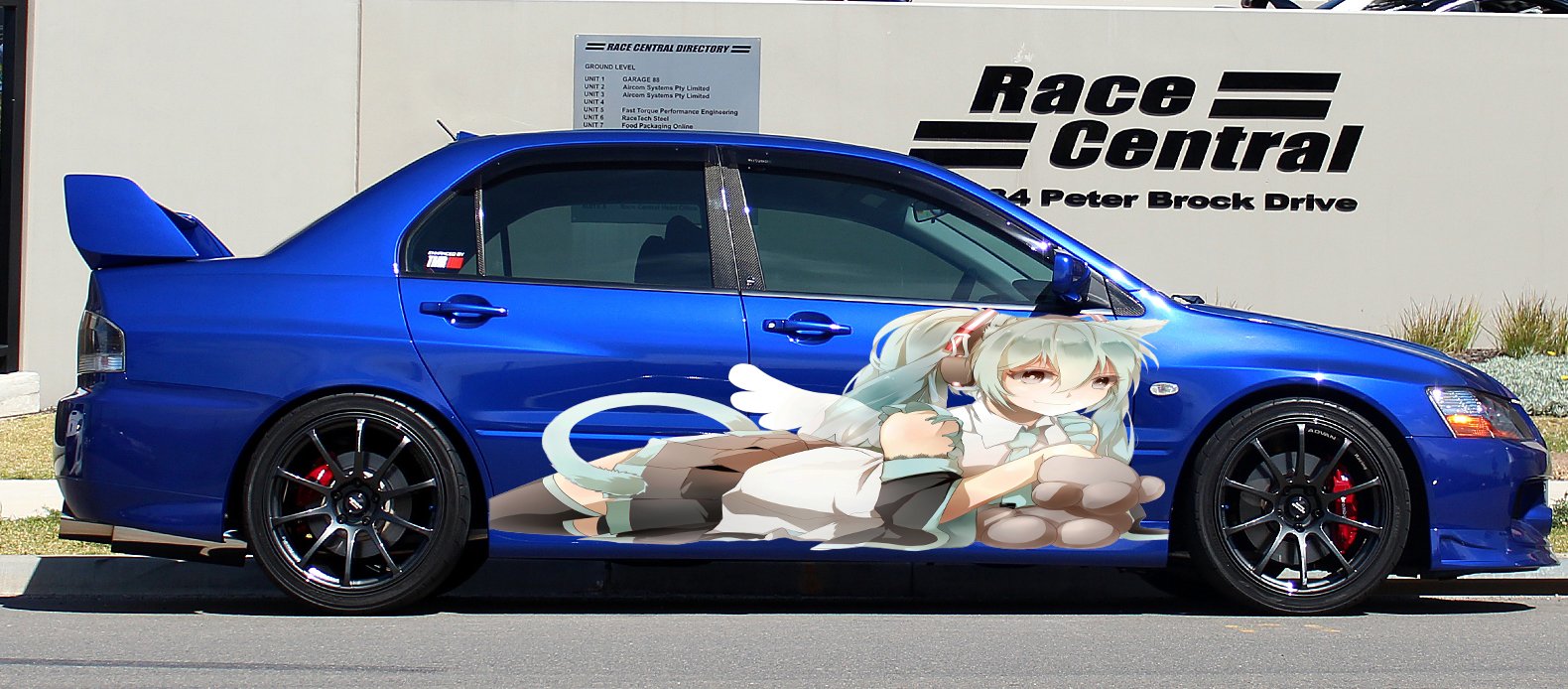 An application scenario or product detail of anime car vinyl wrap - Image 4