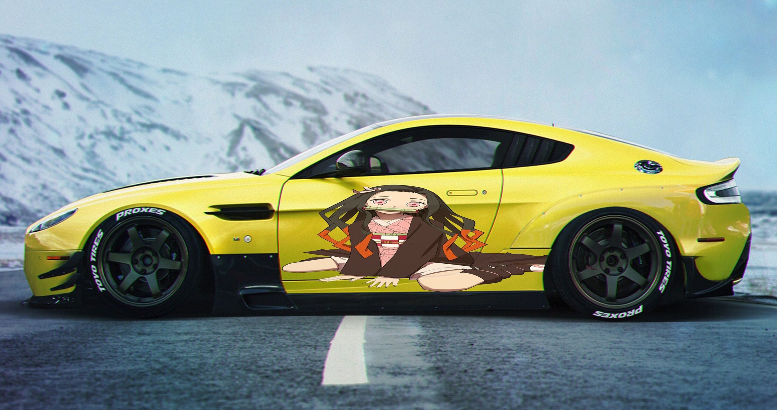 An application scenario or product detail of anime car vinyl wrap - Image 8