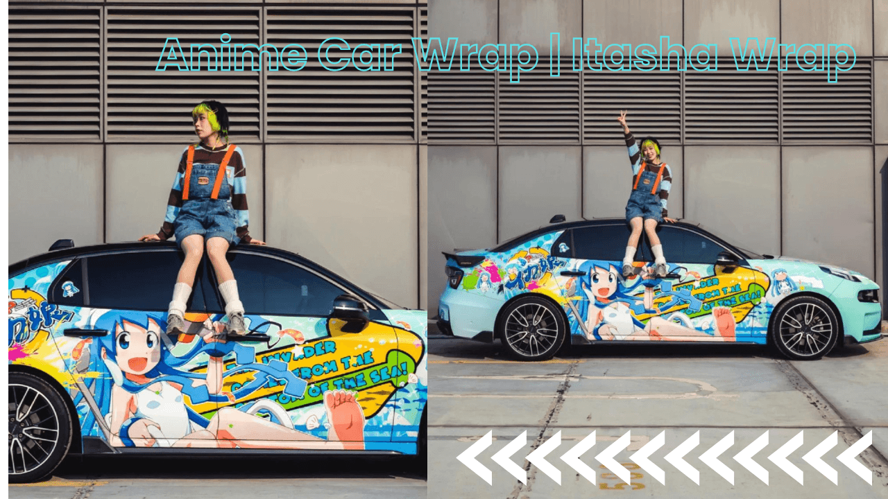 An application scenario or product detail of anime car vinyl wrap - Image 10