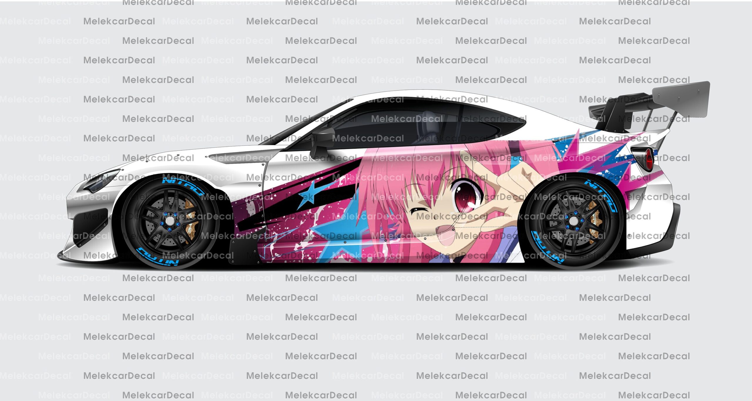 An application scenario or product detail of anime car vinyl wrap - Image 13