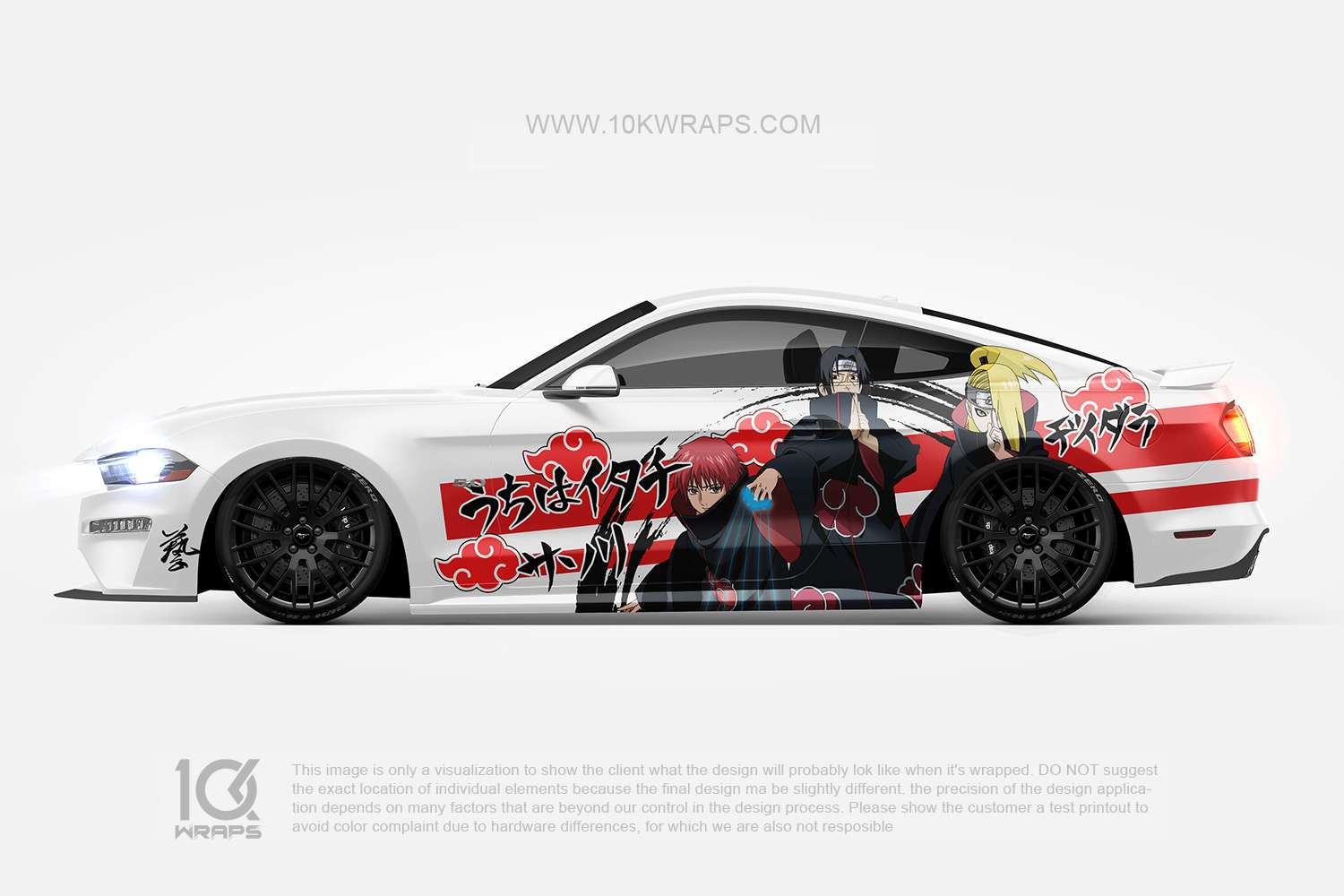 An application scenario or product detail of anime car vinyl wrap - Image 15