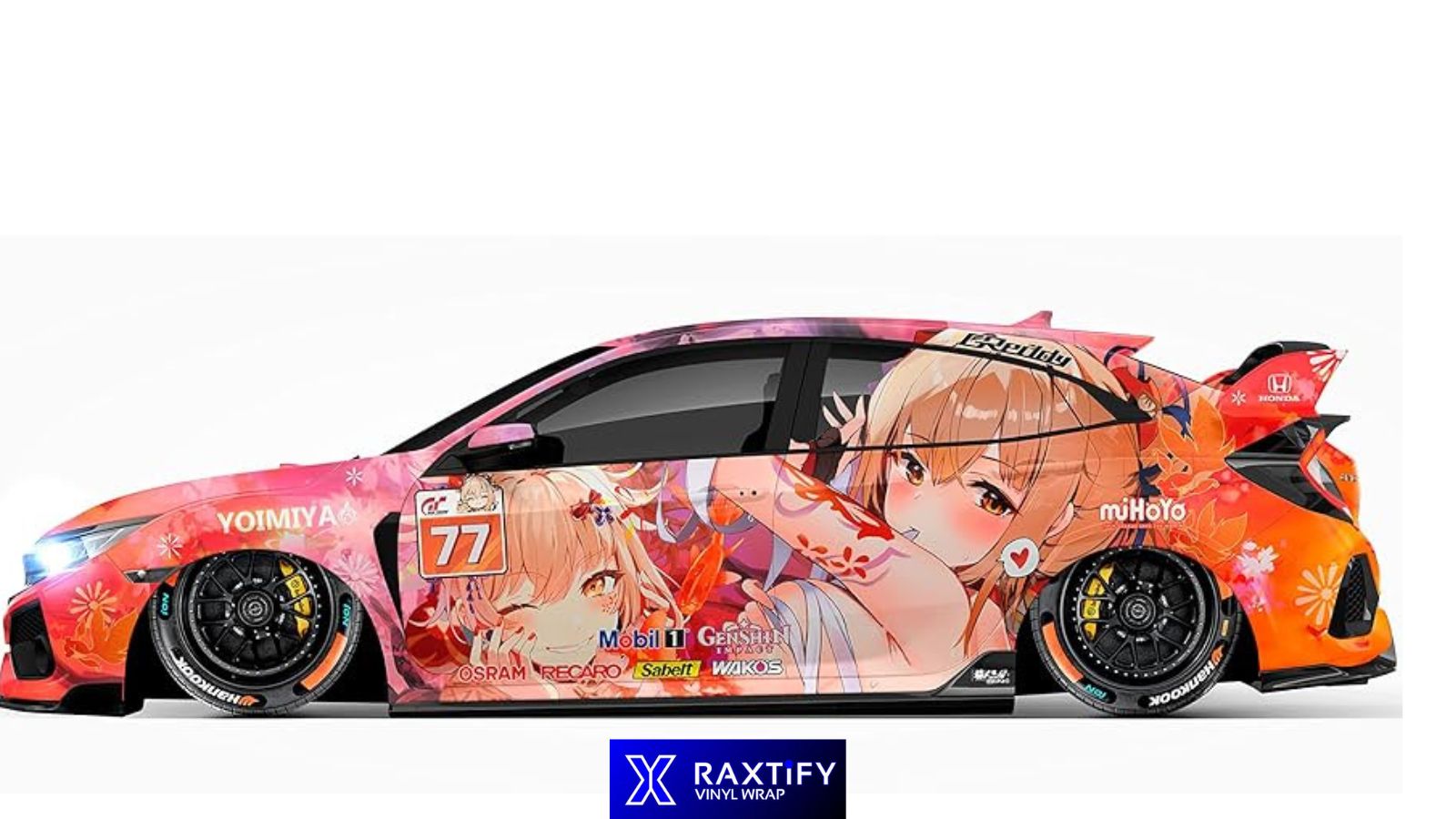 An application scenario or product detail of anime car vinyl wrap - Image 17