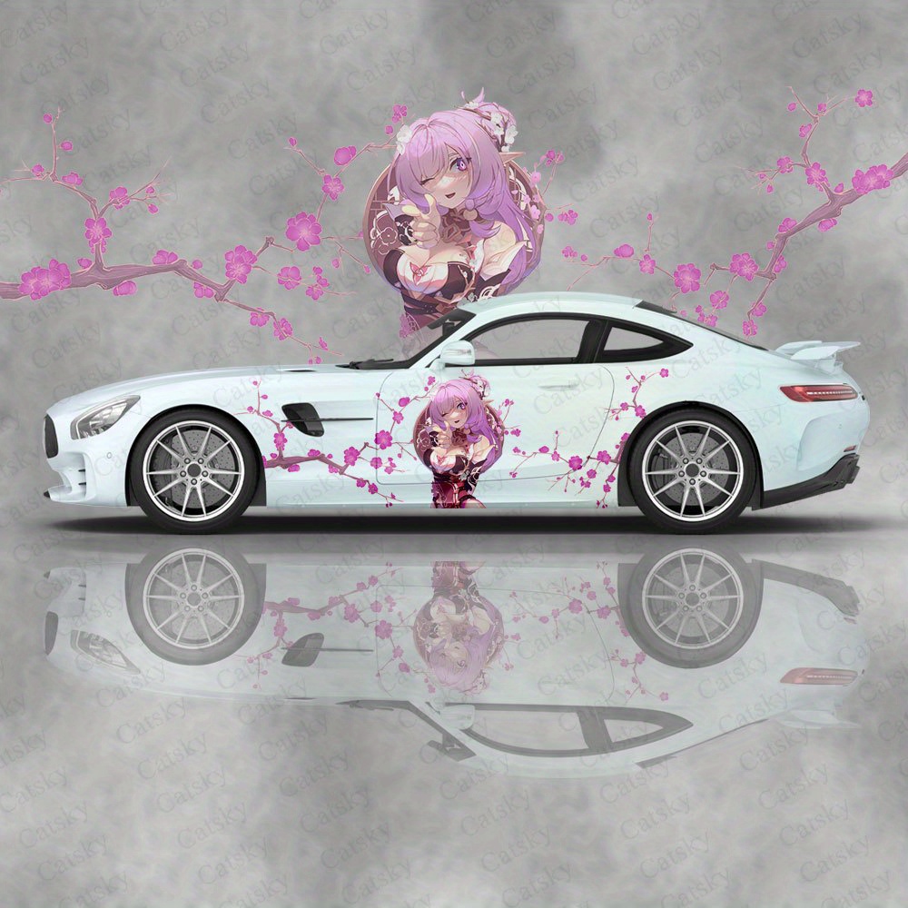 An application scenario or product detail of anime car vinyl wrap - Image 18