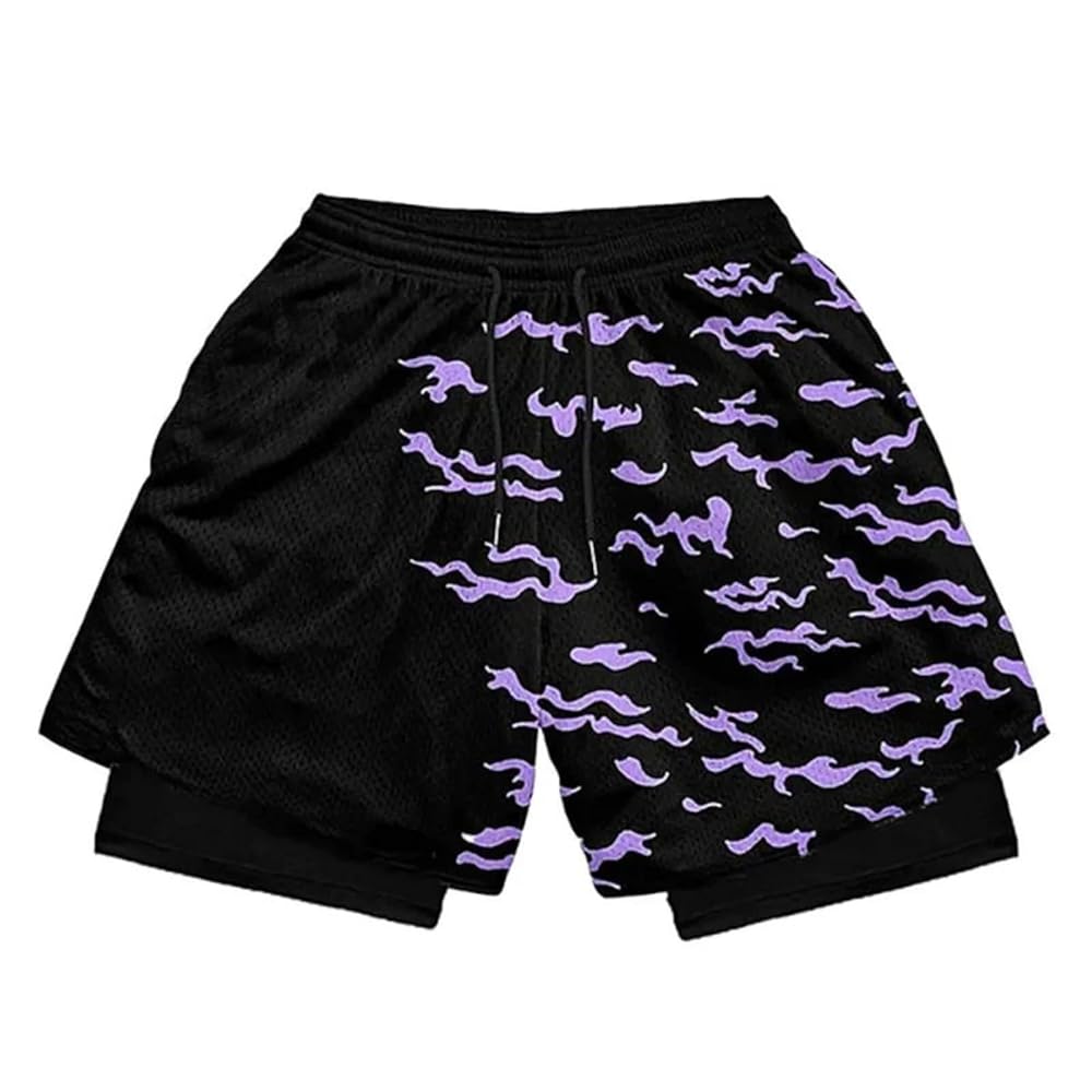 An application scenario or product detail of anime gym shorts - Image 8