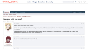 Anime-Planet - Free Anime Streaming Options