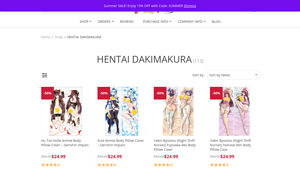 Anime Pillow Shop - Hentai Body Pillows