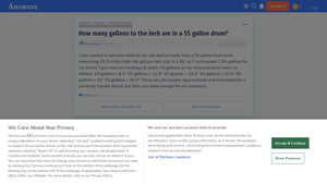 Answers - 55-Gallon Drum Capacity