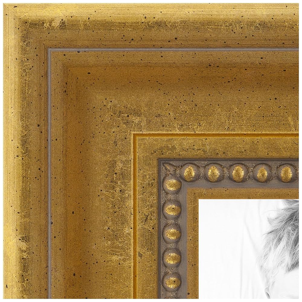 An application scenario or product detail of antique gold frame on wall 24x36 - Image 6
