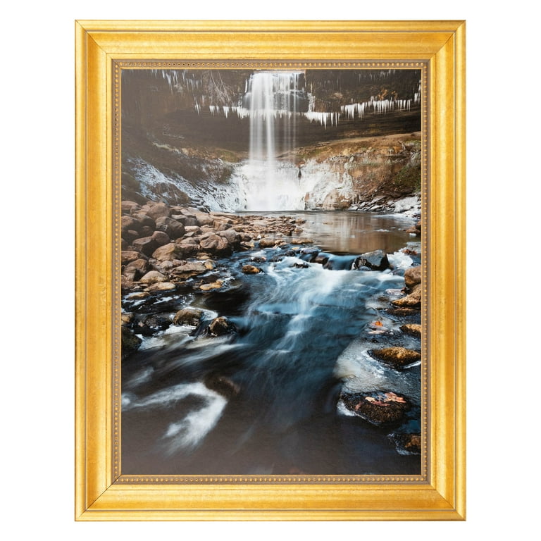 An application scenario or product detail of antique gold frame on wall 24x36 - Image 8