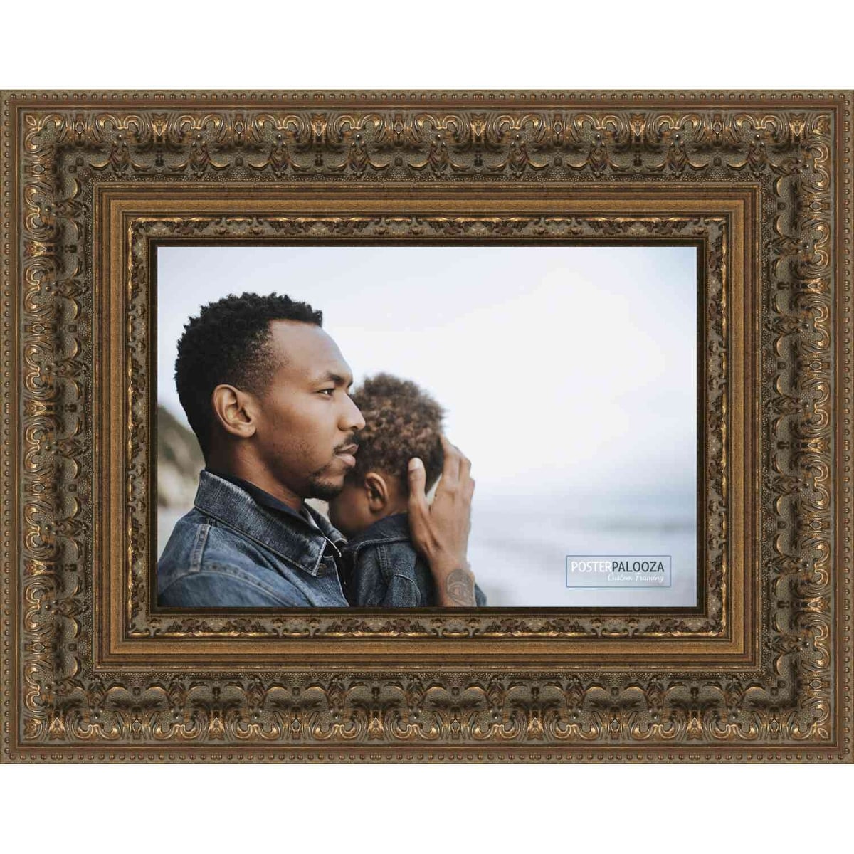 An application scenario or product detail of antique gold frame on wall 24x36 - Image 10