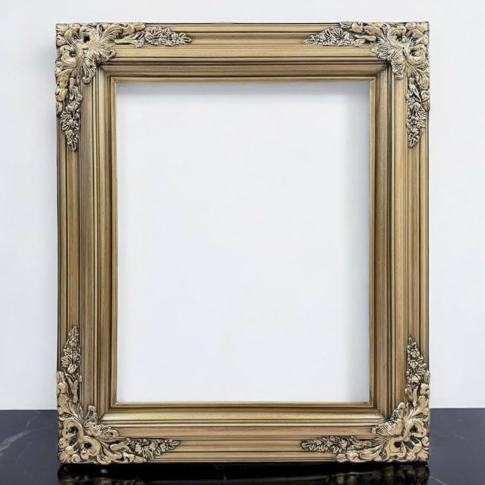 An application scenario or product detail of antique gold frame on wall 24x36 - Image 16