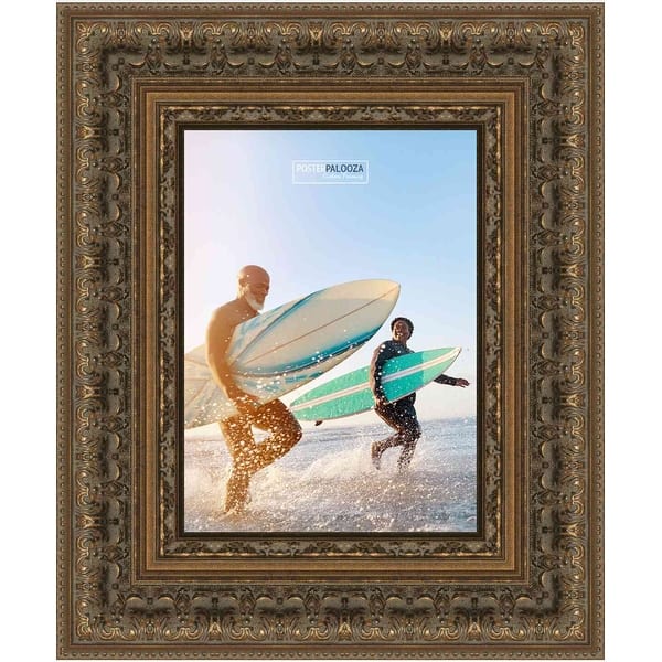 An application scenario or product detail of antique gold frame on wall 24x36 - Image 18
