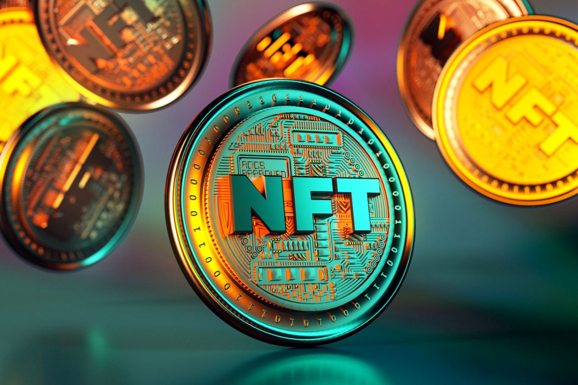 Featured image for apenft coin - NFT non fungible token golden coins ...
