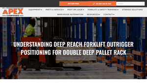 Apex MHC - Deep Reach Forklift Outrigger Positioning