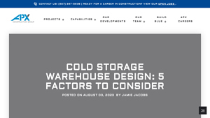 APX Construction Group - Cold Storage Warehouse Design