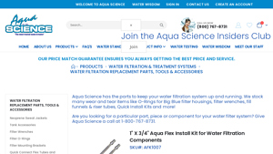 AquaScience - Water Filtration Parts & Accessories