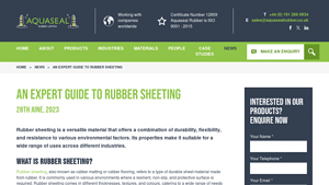 Aquaseal - Rubber Sheeting