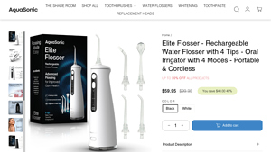 Aquasonic - Elite Flosser