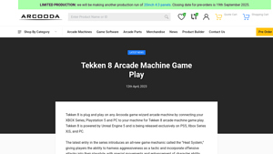 Arcooda - Tekken 8 Arcade Machine