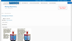 Arde Barinco - Homogenizer Mixers